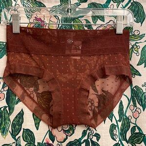 NWT Aerie Lace Floral Boybrief Panties